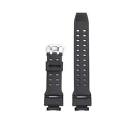 WUWMTUTCK Correa de reloj de goma de silicona, junta convexa de resina, accesorios de correa de reloj negra, pulsera apta for CASIO en forma for G-shock GW-9200 GW-9110 G-9200(B Black-S pin)