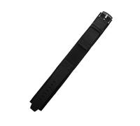 WUWMTUTCK Correa de reloj de lona de nailon for IWC Fit for Rolex Fit for Citizen 20 mm 22 mm Sujetadores de gancho y bucle negros transpirables Correa de reloj de doble fijación for hombres(Black-B p