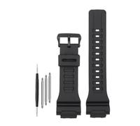 WUWMTUTCK Correa de reloj de silicona de caucho de resina de 18 mm brillante o mate for hombres y mujeres pulsera de reloj apta for Casio en forma for G-SHOCK DW-H5600 AQ-S810W AEQ-110(Matte black-B)