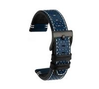 WUWMTUTCK Correa de reloj for hombre 22 mm Apto for Hamilton for Breitling for Omega for Mido/Apto for Citizen cuero for cada marca