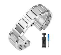 WUWMTUTCK Correas de reloj de acero inoxidable sólido de alta gama aptas for Yubo Classic Fusion Hublot serie Big Bang accesorios de reloj delicado 27x19mm(Steel)