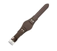 WUWMTUTCK Correas de reloj de cuero transpirables y respetuosas for la piel aptas for Fossil Ch2564 Ch2565 Ch2891 Ch3051 Series Correa 22mm(Brown(PW)-Steel-K8)