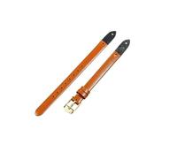 WUWMTUTCK Correas de reloj de excelente calidad aptas for Fossil Es4000 ES4340 ES4119 Es3565 ES3745 Correa suave de 8mm(Brown-Golden-K1)