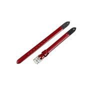 WUWMTUTCK Correas de reloj de excelente calidad aptas for Fossil Es4000 ES4340 ES4119 Es3565 ES3745 Correa suave de 8mm(Red-Steel-K1)