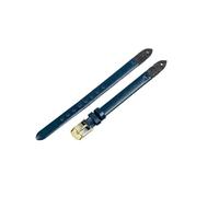 WUWMTUTCK Correas de reloj de excelente calidad aptas for Fossil Es4000 ES4340 ES4119 Es3565 ES3745 Correa suave de 8mm(Dark Blue-Golden-K1)