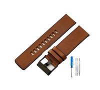 WUWMTUTCK Correas de reloj elásticas suaves aptas for diésel serie Retro DZ4343 DZ4323 DZ7406 DZ7408 cómoda correa de reloj 22 24 26mm(Brown(FG)-Black-K3,26mm)