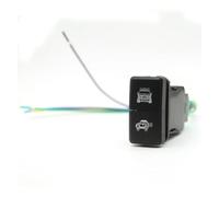 WUWMTUTCK Interruptor LED BSM doble for faro antiniebla delantero, interruptor de ventilador, barra de llave, techo inverso, compatible con el interruptor for Toyota FJ LAND CRUISER PRADO 120 LC76, 1