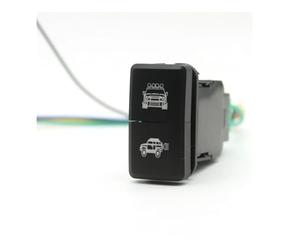 WUWMTUTCK Interruptor LED BSM doble for faro antiniebla delantero, interruptor de ventilador, barra de llave, techo inverso, compatible con el interruptor for Toyota FJ LAND CRUISER PRADO 120 LC76, 1