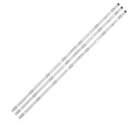 WUWMTUTCK Kit de 3 uds. De Tira de LED for iluminación Trasera de 830mm, 7LED, Compatible con LG TV 43LJ624V 43LJ61_FHD_S 43LJ61_FHD_L Innotek 17Y 43inch_A-Type 43LJ594-ZA