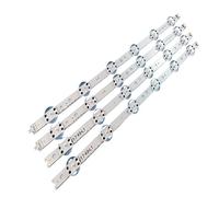 WUWMTUTCK LED Tira de retroiluminación (4) apta for LG 49UV340C 49LJ614V 49UJ6525 49UJ6585 49UJ6565 49UJ651V 49UJ670V 49UJ701V V17 49 R1 L1 Art3 2862 2863