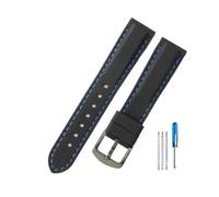 WUWMTUTCK Ocio Correas de reloj de silicona de liberación rápida for caballeros aptas for Casio Fit for Tissot Fit for Citizen Fit for Seiko Fit for Rolex Correa que absorbe la humedad 18 20 22 24 mm(