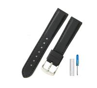 WUWMTUTCK Ocio Correas de reloj de silicona de liberación rápida for caballeros aptas for Casio Fit for Tissot Fit for Citizen Fit for Seiko Fit for Rolex Correa que absorbe la humedad 18 20 22 24 mm(