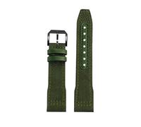 WUWMTUTCK Pulsera azul y verde de 20, 21 22mm apta for correa reloj cuero nailon IWC, Big Pilot Little Prince Mark 18(Green black pin,21mm)