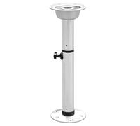 WUXTOKV Pata Mesa Camper Regulable, 7 Alturas 57-73 cm, Aluminio Anodizado, Patas para Mesa con Liberación Rápida, Plata