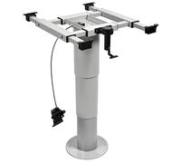 WUXTOKV Patas para Mesa Camper, Pata Mesa Telescópica, Soporte Mesa Camper Neumático Altura 35.5-74cm, Aluminio Plata 200kg