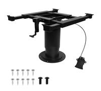 WUXTOKV Soporte Mesa Camper, Pata Mesa Camper, Base de Mesa Regulable, Ajuste Altura Neumático 35-73cm, Estructura de Aluminio