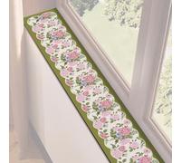 WUXTOKV Tapete para Ventana, Alfombrilla de Ventana, Impermeable, Antipolvo, Antideslizante de Doble Cara, No Requiere Instalación, Oculta Imperfecciones(Pink,200x20CM)