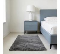 WUXXIANG Alfombra Salón 180 x 145 cm Muy Suave, Lavable, Fluffy, Elegante, Antideslizante, Fácil de Limpiar, Moderno Alfombras Dormitorio para Salón, Dormitorio, Pasillo, Gris