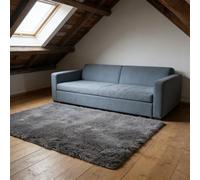 WUXXIANG Alfombra Salón 267 x 70 cm Muy Suave, Lavable, Fluffy, Elegante, Antideslizante, Fácil de Limpiar, Moderno Alfombras Dormitorio para Salón, Dormitorio, Pasillo, Gris