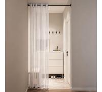 WUXXIANG Cortinas Modernas 115 x 225 cm Translucidas, Muy Finitas, Entra La Luz, Cortinas Visillo con Ojales para Salon Dormitorio Cocina Comedor Cocina Balcón, Blanco