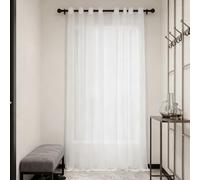 WUXXIANG Cortinas Modernas 170 x 235 cm Translucidas, Muy Finitas, Entra La Luz, Visillo Cortinas con Ojales para Salon Dormitorio Cocina Comedor Cocina Balcón, Blanco