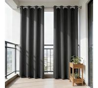 WUXXIANG Cortinas Opacas 255 x 230 cm Modernas, Elegante, Suave, Termica Aislantes, Ruido Reducción, con Ojales, Anti Luz, Fuerte Opacas Blackout para Salon, Habitacion, Comedor, Gris