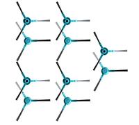 WuYan Cepillo lateral Filtro Para Cecotec Conga 3290 3490 3690 MOP Clipper Piezas Accesorios de reemplazo