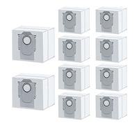 WuYan Paquete de 10 filtros HEPA de capacidad de eficiencia para aspiradora para XiaoMi Roborock S7 MaxV Ultra / Q5+ / Q7+ / Q7 Max+ / T8 Bolsas de repuesto para aspiradora
