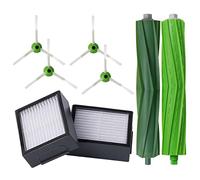 WuYan Piezas de robot para aspiradora iRobot Roomba i7 i7+ / i7 Plus E5 E6 E7, incluye 2 cepillos de rodillo, 2 filtros, 4 cepillos laterales