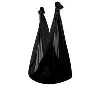 Wuyangcun Columpio antigravedad para yoga aéreo 2.8x1m tela de nylon soporta 900kg apto para yoga fitness y acrobacias (negro)