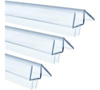 Wuyangcun Junta de silicona para mampara de ducha perfil ampliado compatible con puertas de vidrio de 6/8/10/12 mm (8mm)