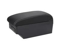 WUYDKEL Caja reposabrazos Compatible con Peugeot para Rifter Caja De Reposabrazos Central Caja De Almacenamiento para Reposabrazos De Coche Organizador De Consola Central Portavasos USB(White Line)