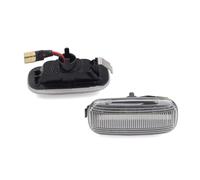 WUYDKEL Luz Intermitente Lateral Compatible con A3 S3 8P 2004 2005 2006 2007 2008 2 Piezas Luz De Posición Lateral Dinámica Luz De Señal De Giro Luz Intermitente Secuencial(Clear)