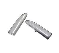 WUYDKEL Luz Intermitente Lateral Compatible con Jaguar para X-Type 2002 2003 2004 2005 2006 2007 2008 2009 1 Par De Luces De Posición Laterales Intermitentes Dinámicos(Clear)
