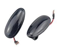 WUYDKEL Luz Intermitente Lateral Compatible con Mitsubishi para Lancer 1996-2007 2 Luces De Posición Laterales Dinámicas Indicador Secuencial Luces Intermitentes Luces De Señal De Giro(Black)