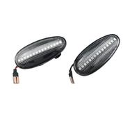 WUYDKEL Luz Intermitente Lateral Compatible con Mitsubishi para Lancer 1996-2007 2 Luces De Posición Laterales Dinámicas Indicador Secuencial Luces Intermitentes Luces De Señal De Giro(Clear)