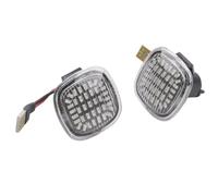 WUYDKEL Luz Intermitente Lateral Compatible con Seat para Cordoba 1999 2000 2001 2002 2003 1U0949127C 2 Luces Intermitentes De Posición Lateral Dinámicas Luz De Señal De Giro(Clear)