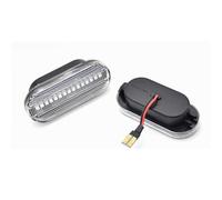 WUYDKEL Luz Intermitente Lateral Compatible con Skoda para Octavia 1U 1996-2010 4M5A13K309AA 2 Piezas De Señales De Giro Dinámicas, Luces De Posición Laterales, Luces Intermitentes Fluidas(Clear)