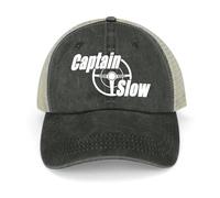 WUYIJGCS Clásico Capitán Lento Clásico Logo blanco Sombrero de tamaño grande Sombrero de burbujas Cosplay gorras de lujo Mujer Hombre Esencial para el verano