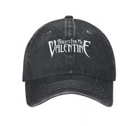 WUYIJGCS Classic Bullet For My Valentine, Logo, Schwarz Demin Cap Lightweight Men's Cap Baseball Cap For Men Essential for Summer