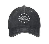 WUYIJGCS Elegante Gorra de Béisbol Make Europe Great Again para Hombres y Mujeres Gorra de Camionero Ajustable para Sombrero a Prueba de Viento