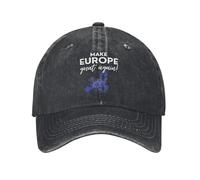 WUYIJGCS Elegantes Gorras Impresas Make Europe Great Again para Hombres y Mujeres Gorra de Camionero de algodón Gorra de béisbol Diaria Ajustable para Sombrero a Prueba de Viento