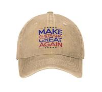 WUYIJGCS Gorras de Camionero Vintage duraderas Unisex Make Australia Great Again Ajustables para Sombrero a Prueba de Viento