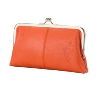 Wuyooprt Monederos con Hebilla, Monedero con Cierre de Beso - Monedero Monedero con Cierre,Monedero Elegante Exquisito del Embrague de la Cartera de Las Mujeres de la Capacidad Grande de la PU para