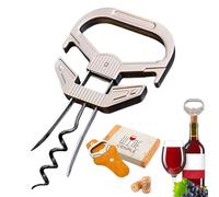 Wuyooprt Sacacorchos De Dos Puntas Para Abrir Botellas De Vino | Extractor De Corchos Manual | Abrebotellas de Vino de Dos Púas,Para Camareros Bares Hogar Restaurantes Hotel Eventos