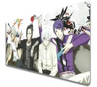 Wuyouni Alfombrilla de ratón japonesa Kaneki Ken Kirishima Toka Ayato Anime Juuzou Suzuya Arima Kisho Tokyo XXL Grande Kamishiro Rize Ghoul Gaming Mouse Mat Base de goma antideslizante para oficina (h