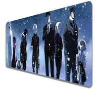 Wuyouni Alfombrilla de ratón japonesa Kaneki Ken Kirishima Toka Ayato Anime Juuzou Suzuya Arima Kisho Tokyo XXL Grande Kamishiro Rize Ghoul Gaming Mouse Mat Base de goma antideslizante para oficina (t