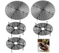 Wuyue Hua 5 fundas protectoras para macetas de animales de 11.8 pulgadas y 20.5 pulgadas con recorte central para flores, protectores de tierra para plantas (3 piezas de 11.8 pulgadas + 2 piezas de