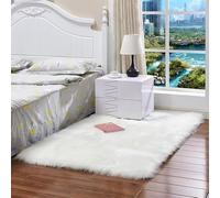 Wuyue Hua Alfombra de pelo largo de piel de oveja sintética para ventanilla de ropa, sombreros, tienda de ropa, alfombra de piel de imitación de lana