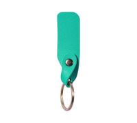 WUYXTO 10 llaveros de cuerda cuero vaca auténtico hechos a mano, estilo retro, metal, for hombre o mujer, funda for llaves, coche, regalos Para Hombres(Green)